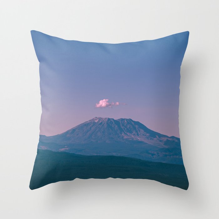 Mount Saint Helens V Throw Pillow Gallery Image 1