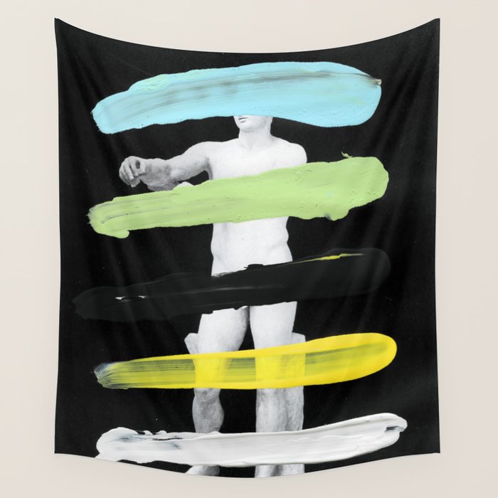 Untitled (Finger Paint 8) Wall Tapestry Gallery Image 1