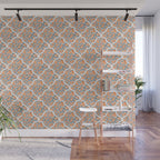 Tangerine Lattice Dreams Wall Mural Gallery Image 1