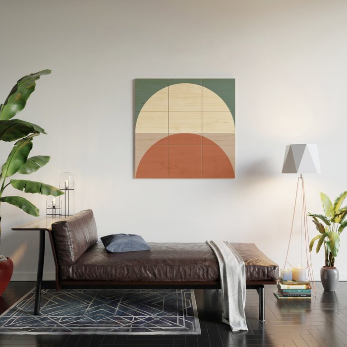 Abstract Geometric 01D Wood Wall Art Gallery Image 2