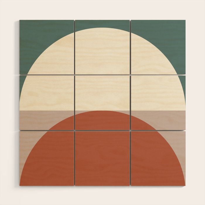 Abstract Geometric 01D Wood Wall Art Gallery Image 1