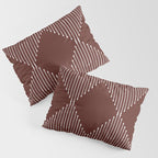 Geo (Red Wine) Pillow Sham Gallery Image 3