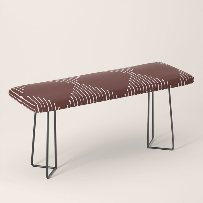 Geo (Red Wine) Bench Gallery Image 1