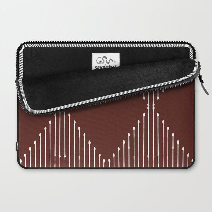Geo (Red Wine) Laptop Sleeve Gallery Image 2