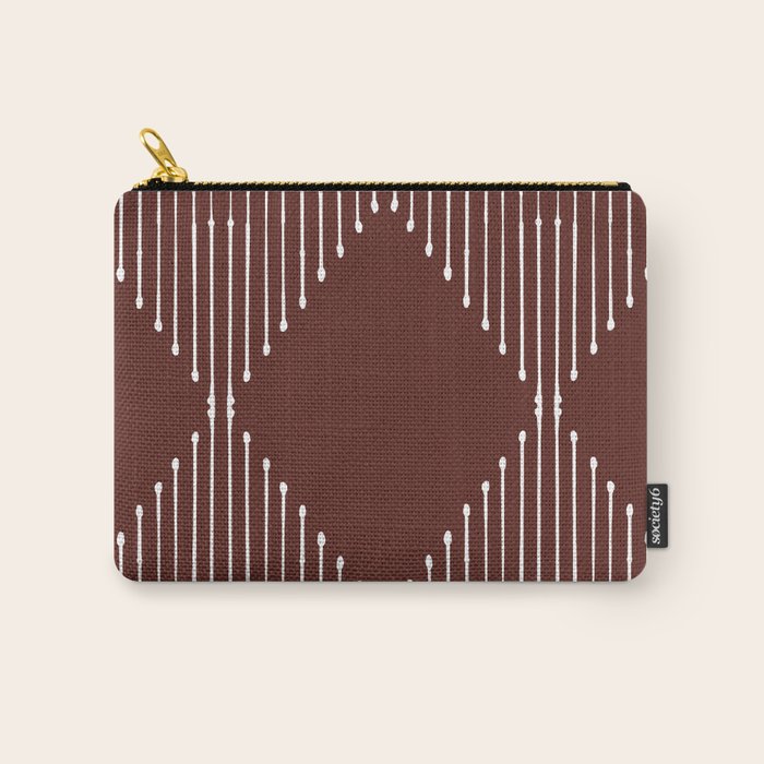 Geo (Red Wine) Carry All Pouch Gallery Image 1
