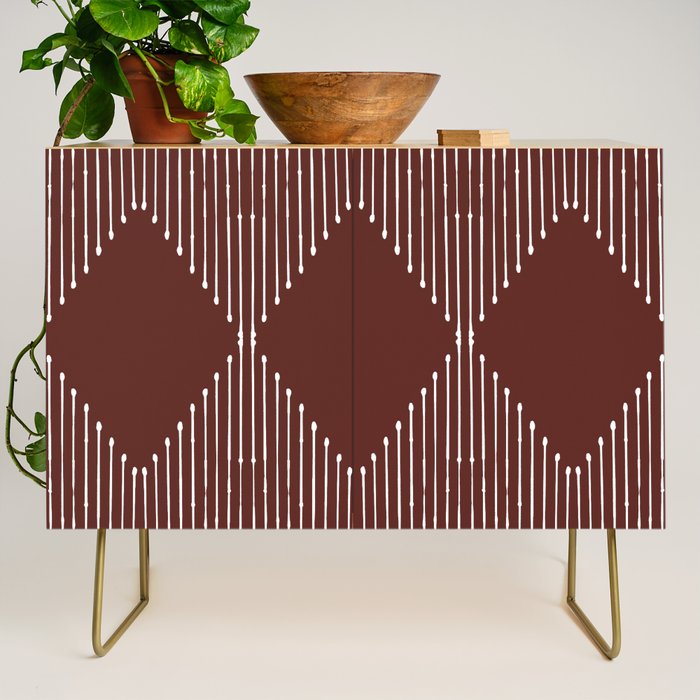 Geo (Red Wine) Credenza Gallery Image 1