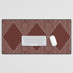 Geo (Red Wine) Desk Mat Gallery Image 1