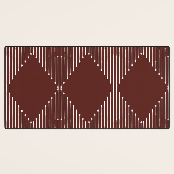 Geo (Red Wine) Desk Mat Gallery Image 3