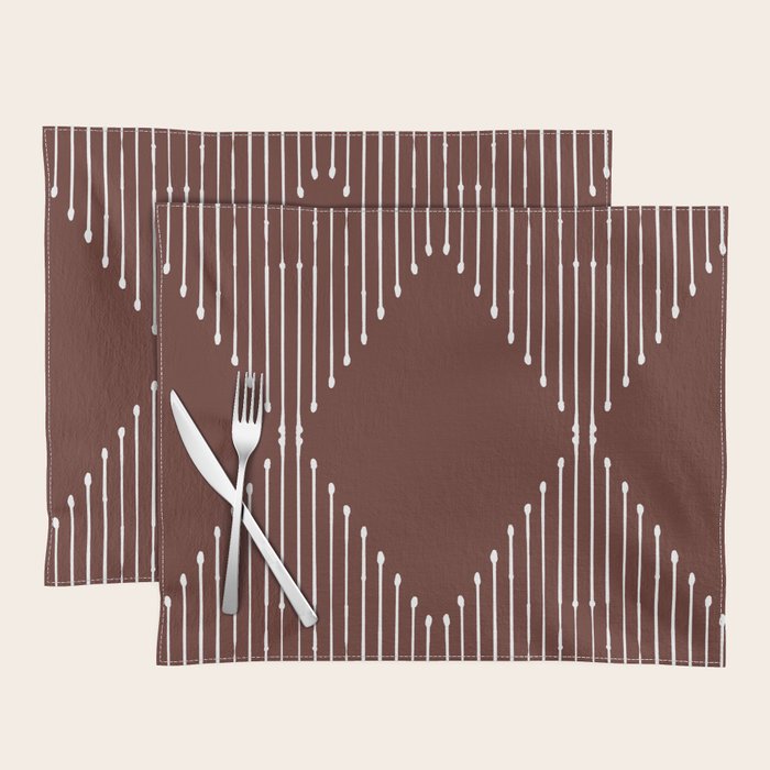 Geo (Red Wine) Placemat Gallery Image 1