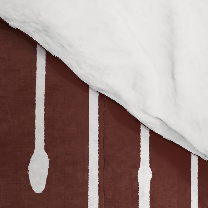 Geo (Red Wine) Comforter Gallery Image 4