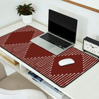 Geo (Red Wine) Desk Mat Gallery Image 2
