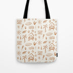 Modern Surf Shack . copper Tote Bag Gallery Image 1