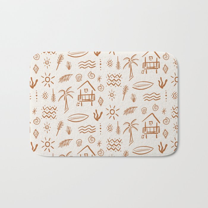 Modern Surf Shack . copper Bath Mat Gallery Image 1