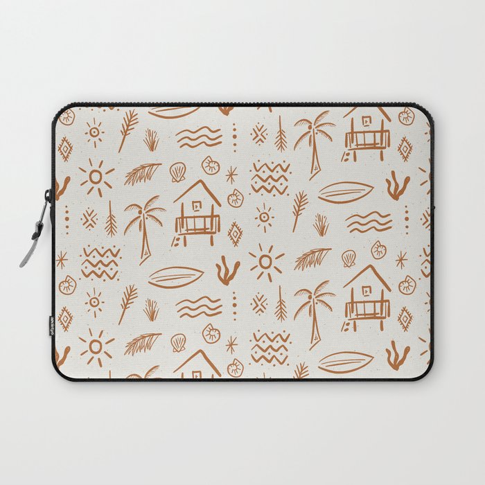 Modern Surf Shack . copper Laptop Sleeve Gallery Image 1