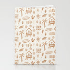 Modern Surf Shack . copper Stationery Card Gallery Image 2