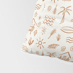 Modern Surf Shack . copper Pillow Sham Gallery Image 4