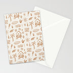 Modern Surf Shack . copper Stationery Card Gallery Image 2