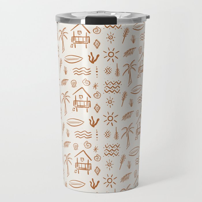 Modern Surf Shack . copper Travel Mug Gallery Image 1