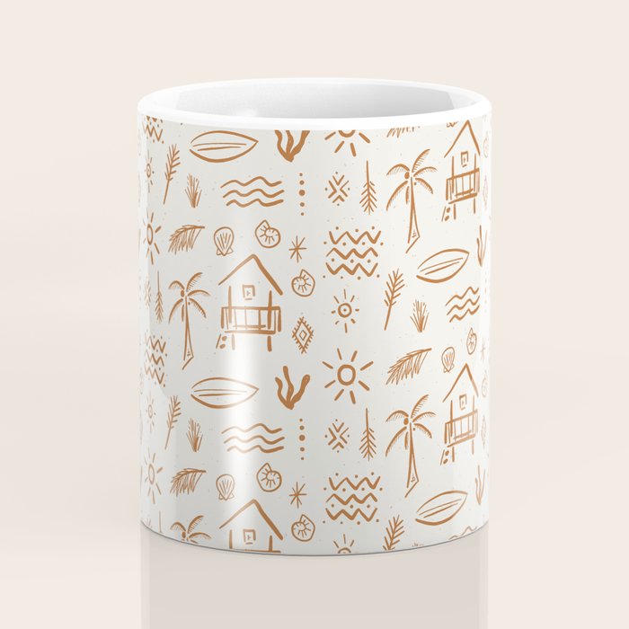 Modern Surf Shack . copper Coffee Mug Gallery Image 4