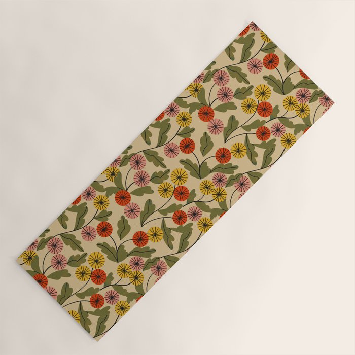 Autumn Mums Yoga Mat Gallery Image 1