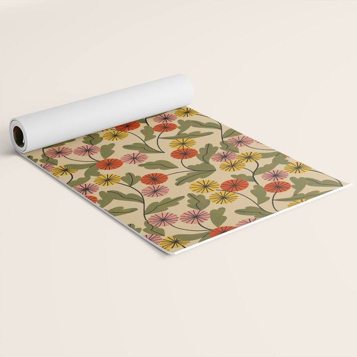 Autumn Mums Yoga Mat Gallery Image 2