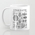 Gym Fitness Workout Dumbbell Kettlebell Vintage Patent Print Coffee Mug Gallery Image 3