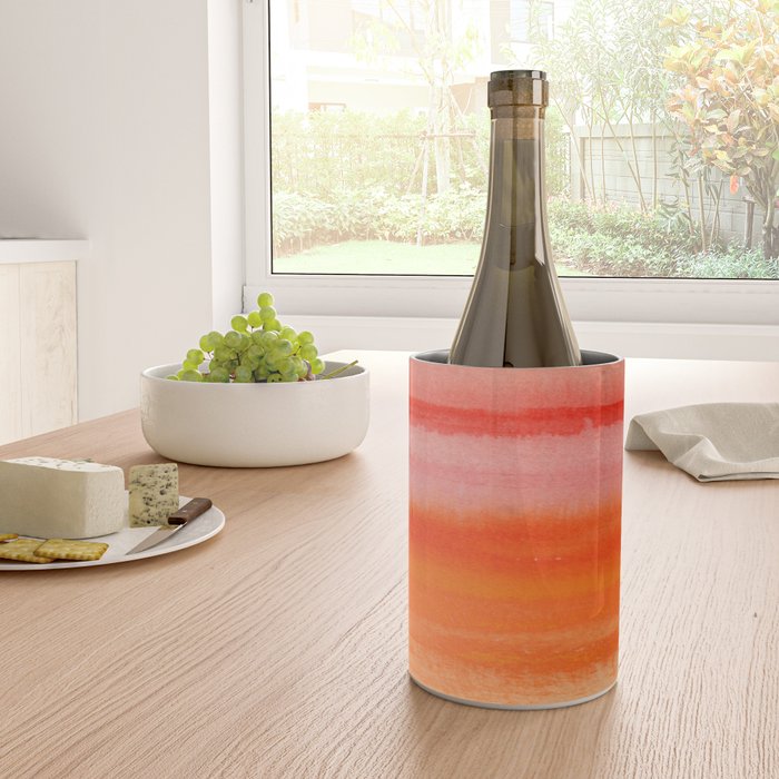 Watercolor Sunset Sky Wine Chiller Gallery Image 4