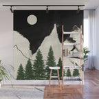 minimal collage/ Forest Wall Mural Gallery Image 1