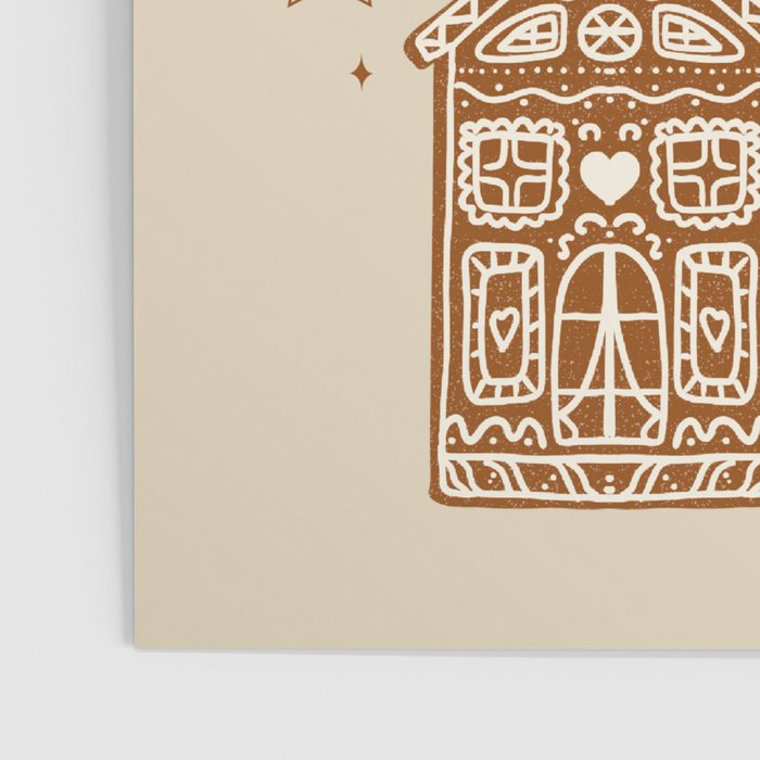Whimsical Gingerbread Holiday Icons Collection Poster Gallery Image 3