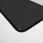 Retro Daisy Abstract I Black and White Bold Floral Desk Mat Gallery Image 4