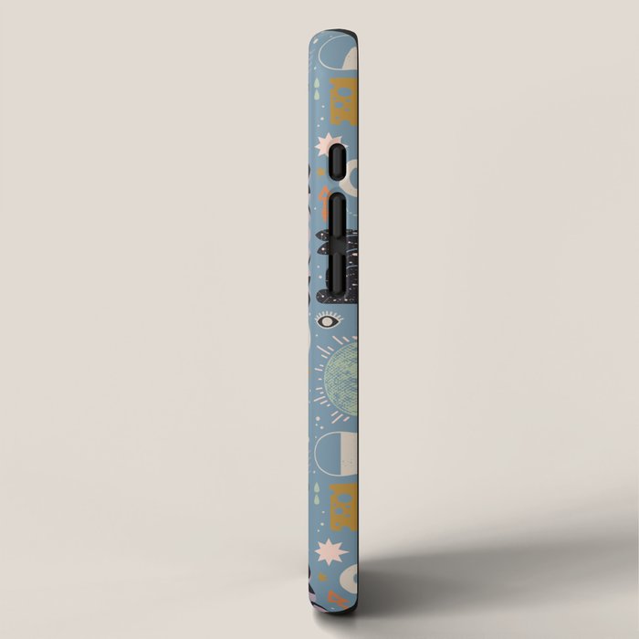 Lunar Pattern: Blue Moon iPhone Case Gallery Image 2
