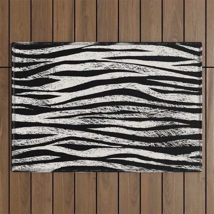 Black Forest Stripes Outdoor Rug Gallery Image 1