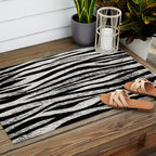 Black Forest Stripes Outdoor Rug Gallery Image 2
