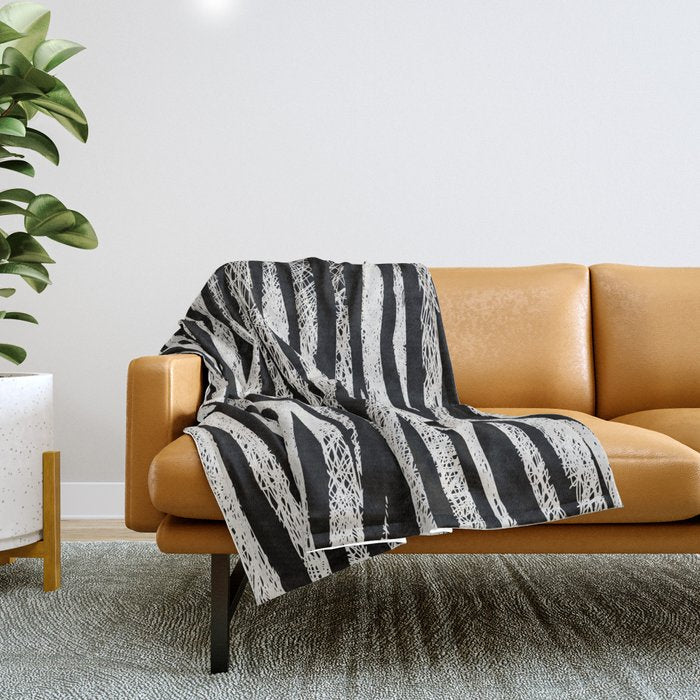 Black Forest Stripes Throw Blanket Gallery Image 1
