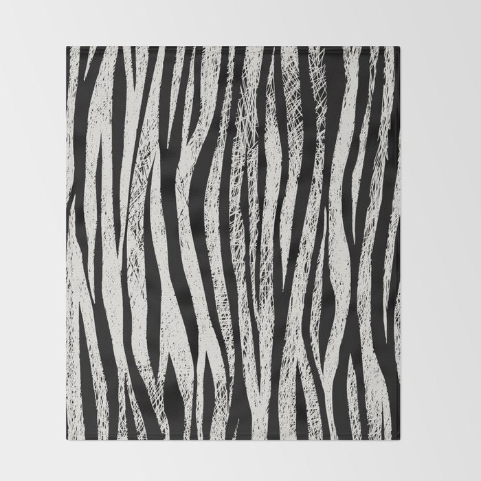 Black Forest Stripes Throw Blanket Gallery Image 2