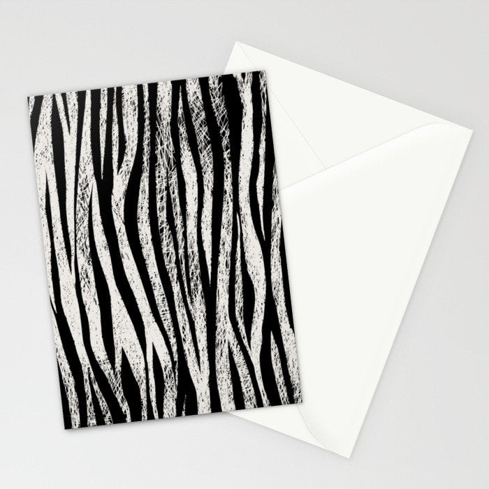 Black Forest Stripes Stationery Card Gallery Image 2