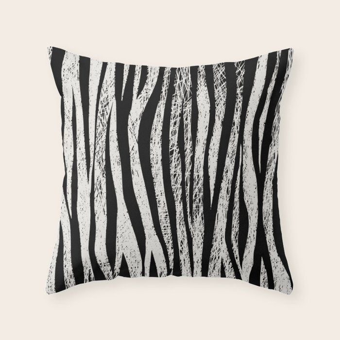 Black Forest Stripes Throw Pillow Gallery Image 6