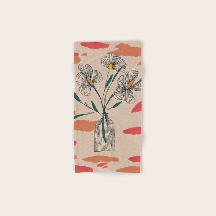 Petals in the Afternoon Sky Bath Towel Gallery Image 1