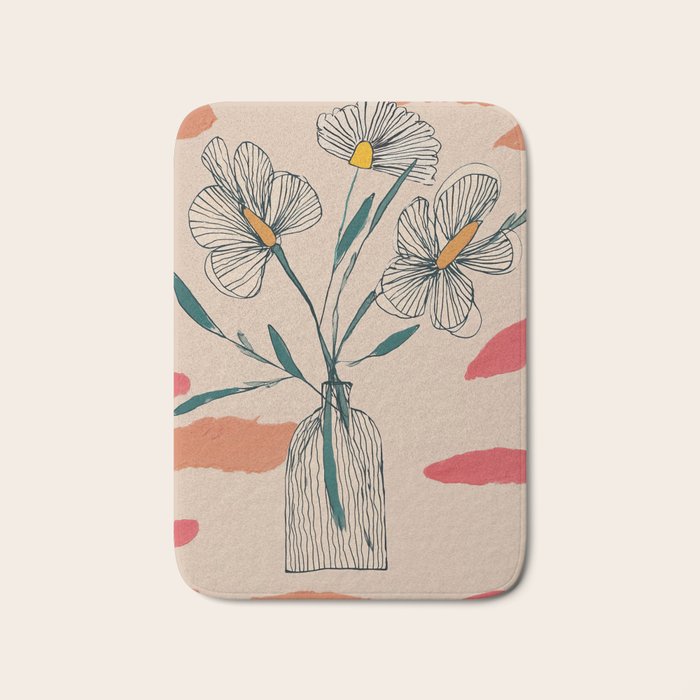 Petals in the Afternoon Sky Bath Mat Gallery Image 1