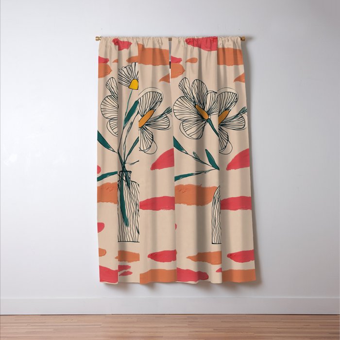 Petals in the Afternoon Sky Window Curtain Gallery Image 3
