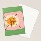 Flower Eggs Green-Pink Stationery Card Gallery Image 2
