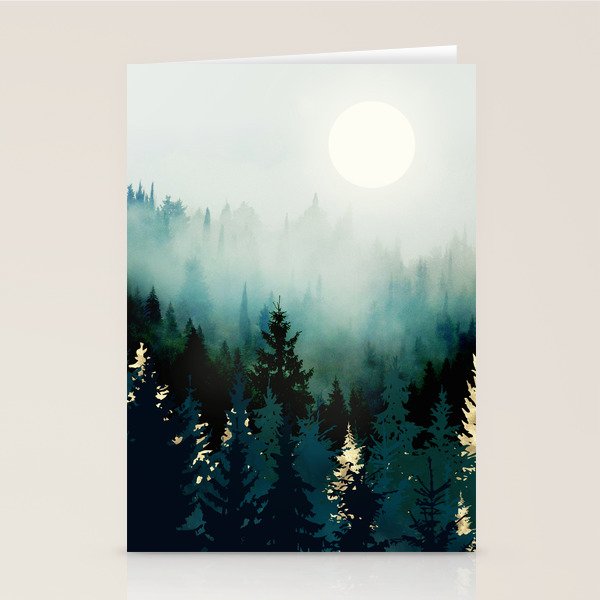 Forest Glow Stationery Card Gallery Image 2