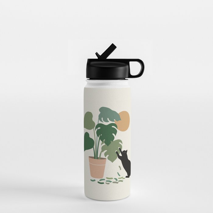 Cat and Plant 13: The Making of Monstera Water Bottle Gallery Image 1
