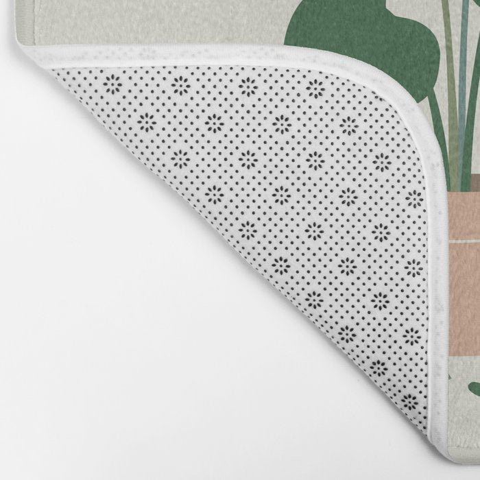 Cat and Plant 13: The Making of Monstera Bath Mat Gallery Image 2