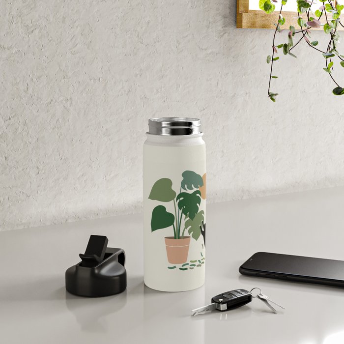 Cat and Plant 13: The Making of Monstera Water Bottle Gallery Image 4
