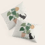 Cat and Plant 13: The Making of Monstera Pillow Sham Gallery Image 3