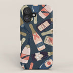 French Champagne Collection - Teal iPhone Case Gallery Image 1