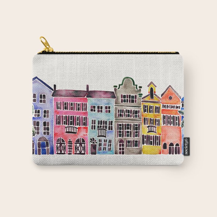 Rainbow Row - Charleston Carry All Pouch Gallery Image 1