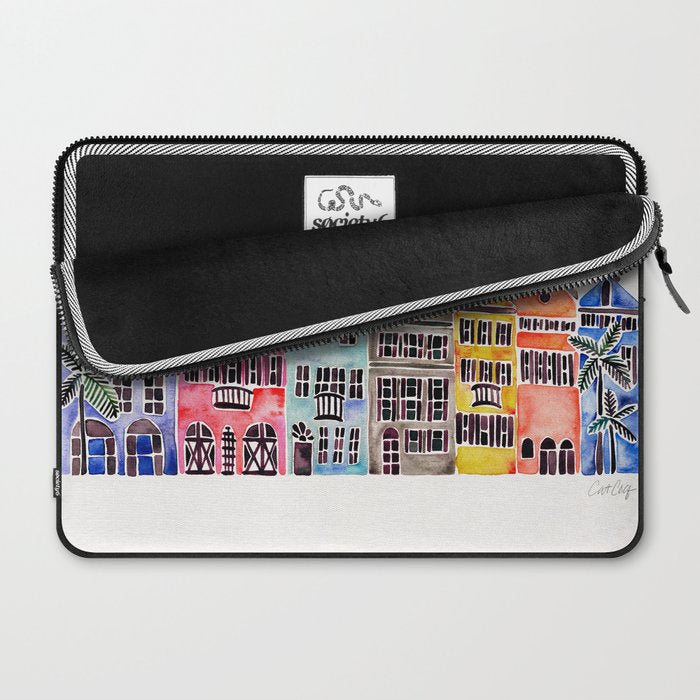 Rainbow Row - Charleston Laptop Sleeve Gallery Image 2