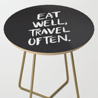 Eat Well, Travel Often Side Table Gallery Image 2